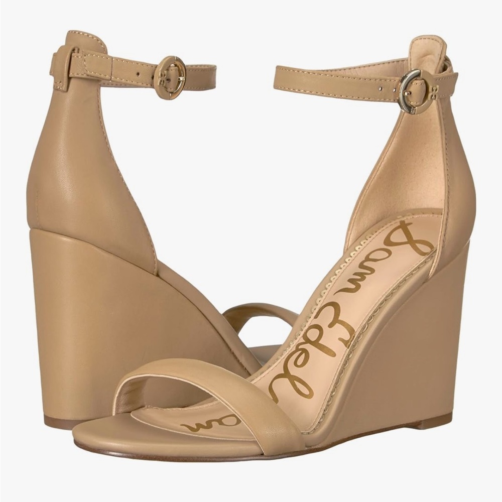 New in Box - Sam Edelman Nude Wedge Sandals - Size 7.5M
